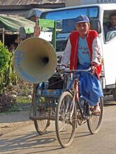 Fahrrad mit Lautsprecher