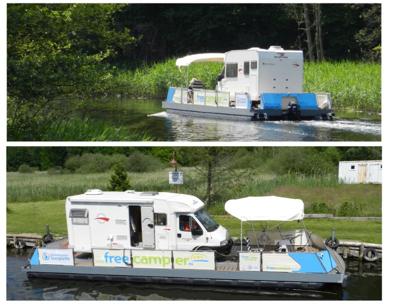 Camping auf dem Wasser